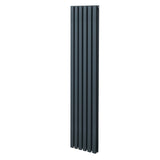 Oval Column Radiator  1800mm x 360mm  Anthracite Grey