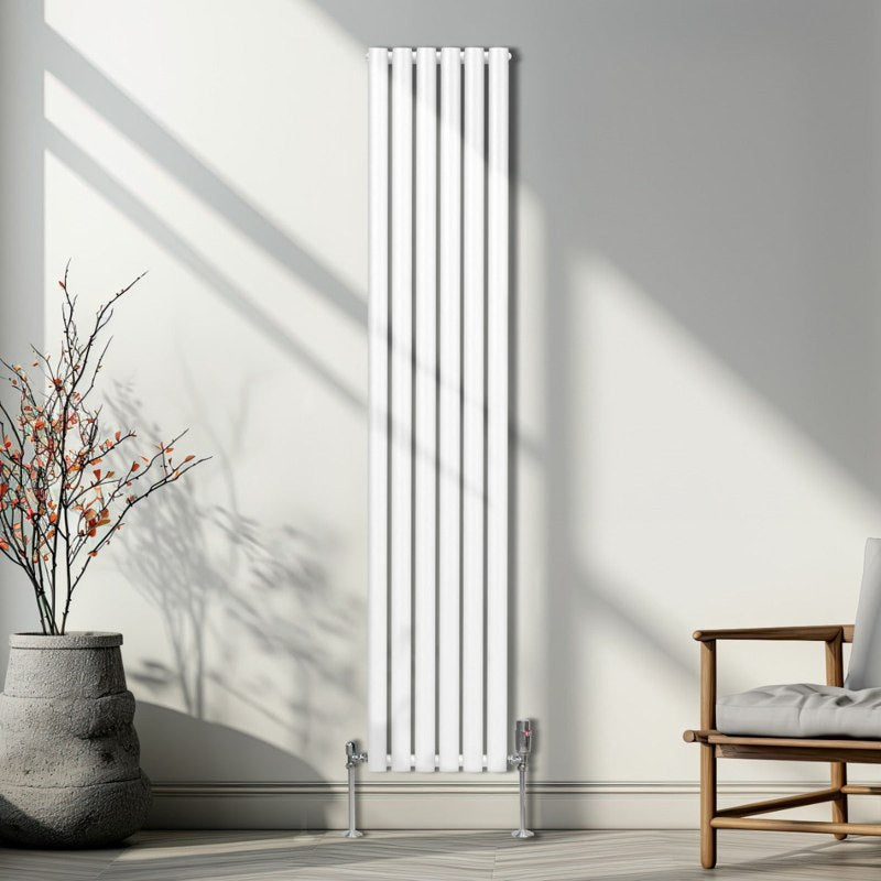 Oval Column Radiator  1800mm x 360mm  White