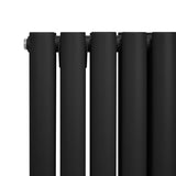 Oval Column Radiator  1800mm x 360mm  Black