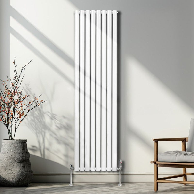 Oval Column Radiator  1800mm x 480mm  White