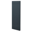 Oval Column Radiator  1800mm x 600mm  Anthracite Grey