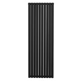 Oval Column Radiator  1800mm x 600mm  Black