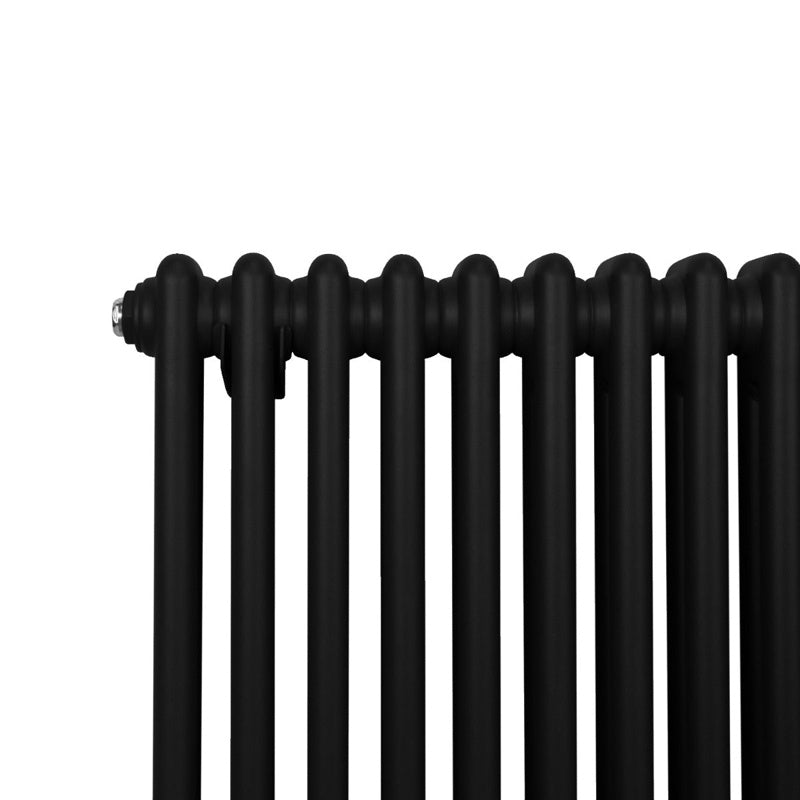 Traditional 2 Column Radiator - 300 x 832mm - Black