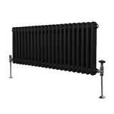 Traditional 2 Column Radiator - 300 x 1012mm - Black