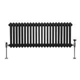 Traditional 2 Column Radiator - 300 x 1012mm - Black