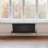 Traditional 2 Column Radiator - 300 x 1012mm - Black