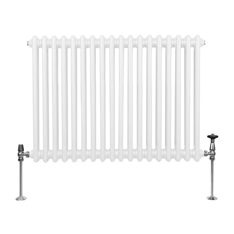 Traditional 2 Column Radiator - 600 x 832mm - White