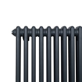 Traditional 2 Column Radiator - 600 x 1012mm - Anthracite Grey