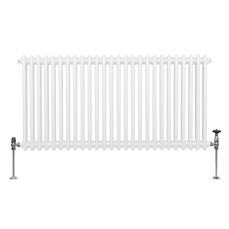 Traditional 2 Column Radiator - 600 x 1192mm - White