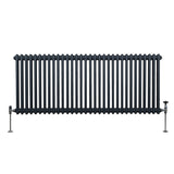 Traditional 2 Column Radiator - 600 x 1462mm - Anthracite Grey