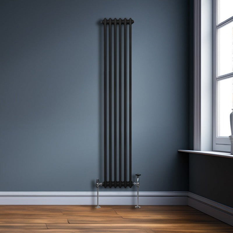 Traditional 2 Column Radiator - 1800 x 292mm - Black