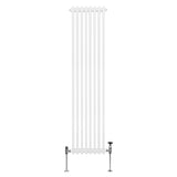 Traditional 2 Column Radiator - 1800 x 382mm - White