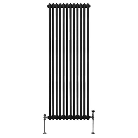 Traditional 2 Column Radiator - 1800 x 562mm - Black