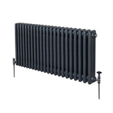 Traditional 3 Column Radiator - 600 x 1012mm - Anthracite Grey