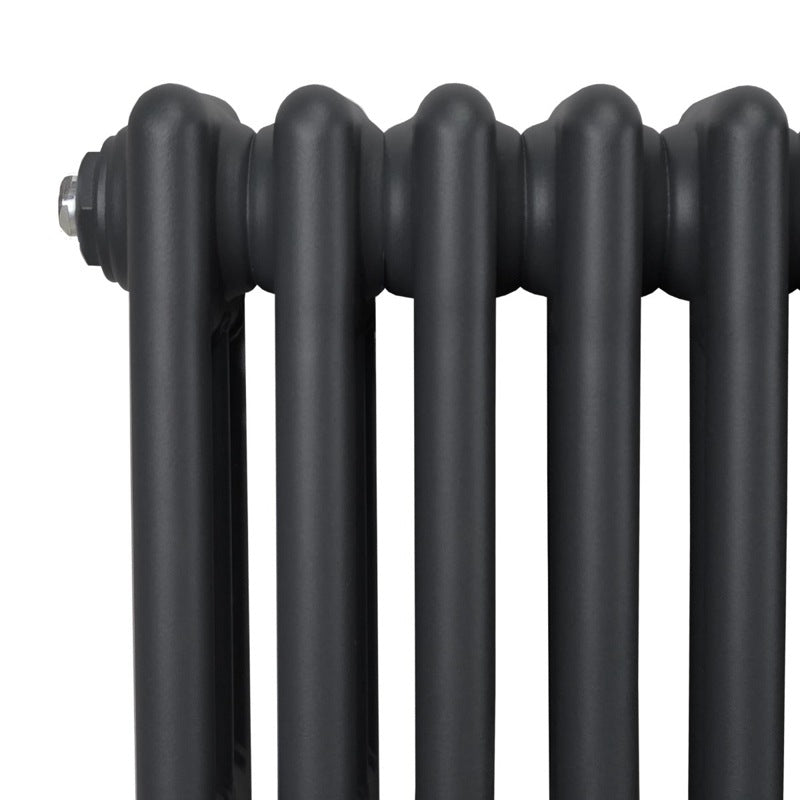 Traditional 3 Column Radiator - 600 x 1012mm - Anthracite Grey