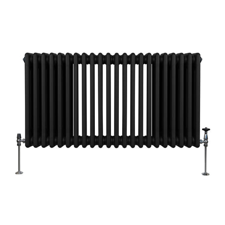 Traditional 3 Column Radiator - 600 x 1012mm - Black