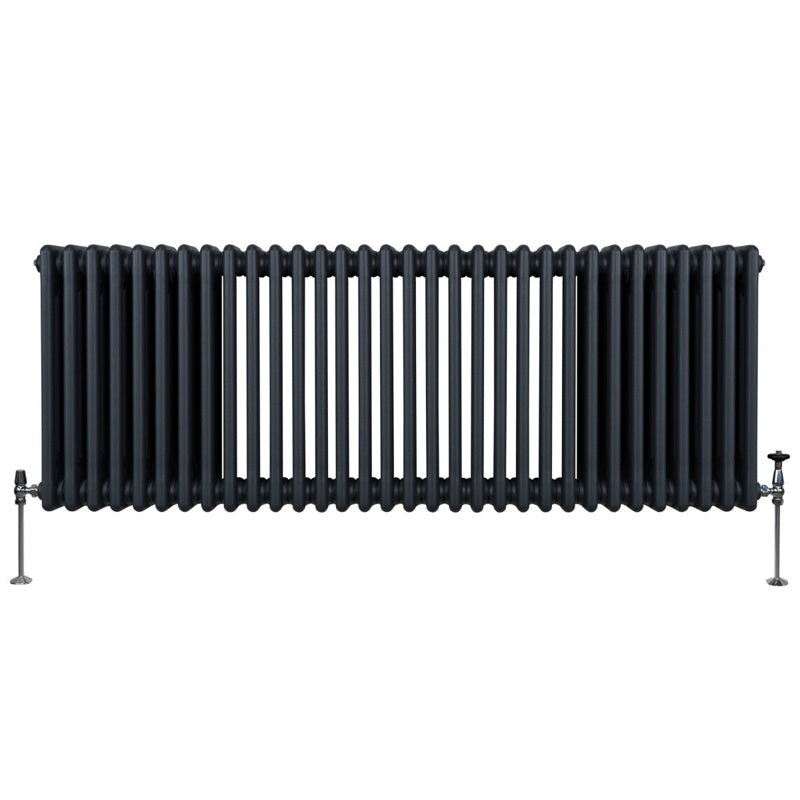 Traditional 3 Column Radiator - 600 x 1462mm - Anthracite Grey