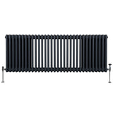 Traditional 3 Column Radiator - 600 x 1462mm - Anthracite Grey