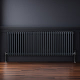 Traditional 3 Column Radiator - 600 x 1462mm - Anthracite Grey