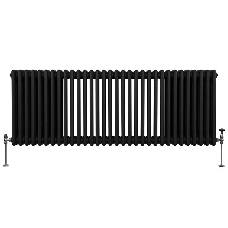 Traditional 3 Column Radiator - 600 x 1462mm - Black