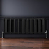 Traditional 3 Column Radiator - 600 x 1462mm - Black