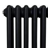 Traditional 3 Column Radiator - 1500 x 202mm - Black