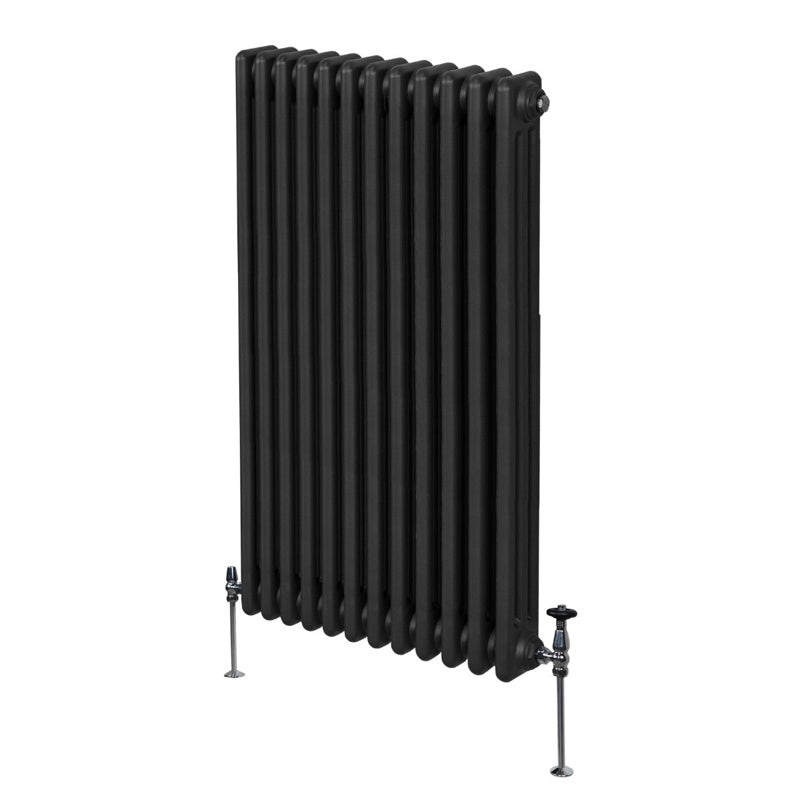 Traditional 3 Column Radiator - 1500 x 562mm - Black