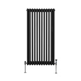 Traditional 3 Column Radiator - 1500 x 562mm - Black