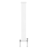 Traditional 3 Column Radiator - 1800 x 202mm - White