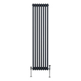 Traditional 3 Column Radiator - 1800 x 382mm - Anthracite Grey