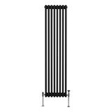 Traditional 3 Column Radiator - 1800 x 382mm - Black