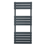 Flat Panel Towel Radiator – 1200mm x 450mm – Anthracite Grey