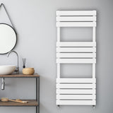 Flat Panel Towel Radiator – 1200mm x 450mm – White