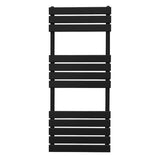 Flat Panel Towel Radiator – 1200mm x 450mm – Black