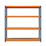 S-Rax 4 Shelf Racking - 180cm x 180cm x 60cm