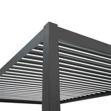 Anthracite Aluminium Pergola - 3m x 4m