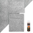 Silver Grey Van Carpet Lining, Storage Pouches & Adhesive Glue