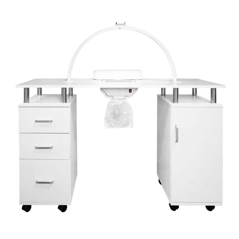 Professional Manicure Table & LED Half Moon Lamp