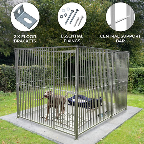 2m Dog Run Panel  8cm Bar Spacing