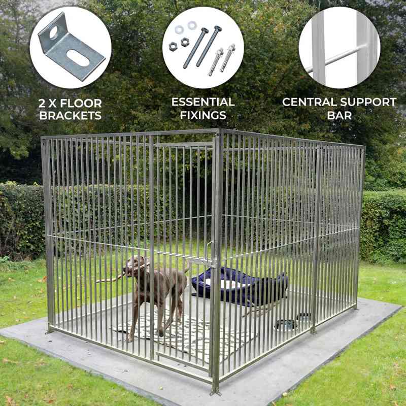 2m Dog Run Panel  5cm Bar Spacing