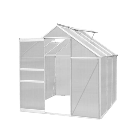 Polycarbonate Greenhouse 6ft x 6ft  Silver