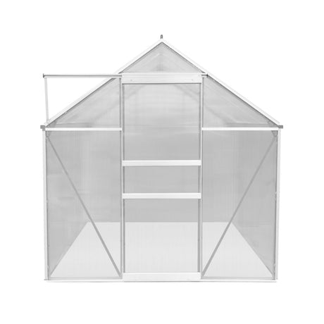 Polycarbonate Greenhouse 6ft x 6ft  Silver