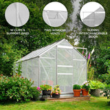 Polycarbonate Greenhouse 6ft x 6ft  Silver