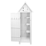 Wooden Garden Shed - White