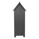 Wooden Garden Shed - Dark Grey