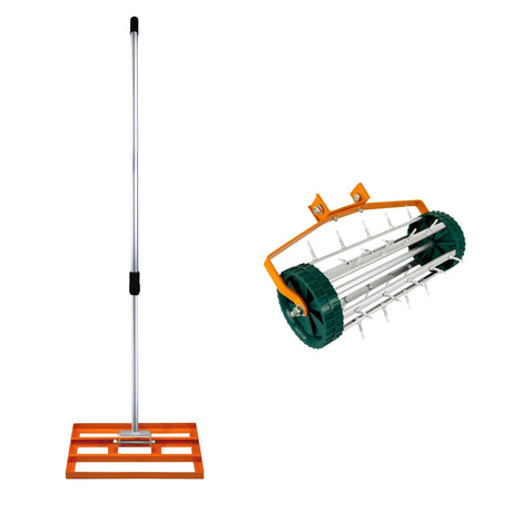 50cm Lawn Leveller & Aerator  Orange