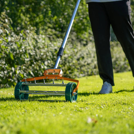 50cm Lawn Leveller & Aerator  Orange