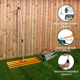 100cm Lawn Leveller & Aerator  Orange