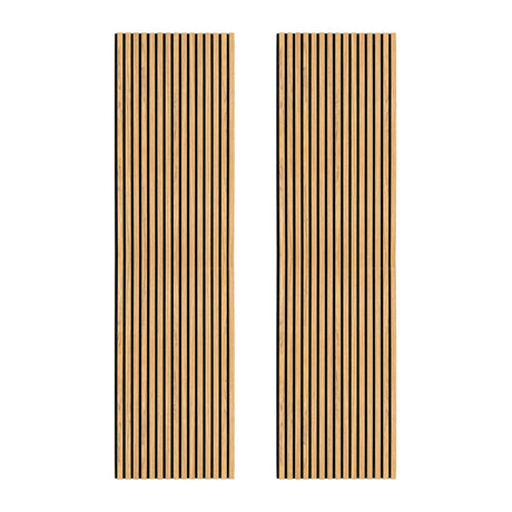 Acoustic Slat Wall Panels x 2 - Oak