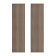 Acoustic Slat Wall Panels x 2 - Light Walnut